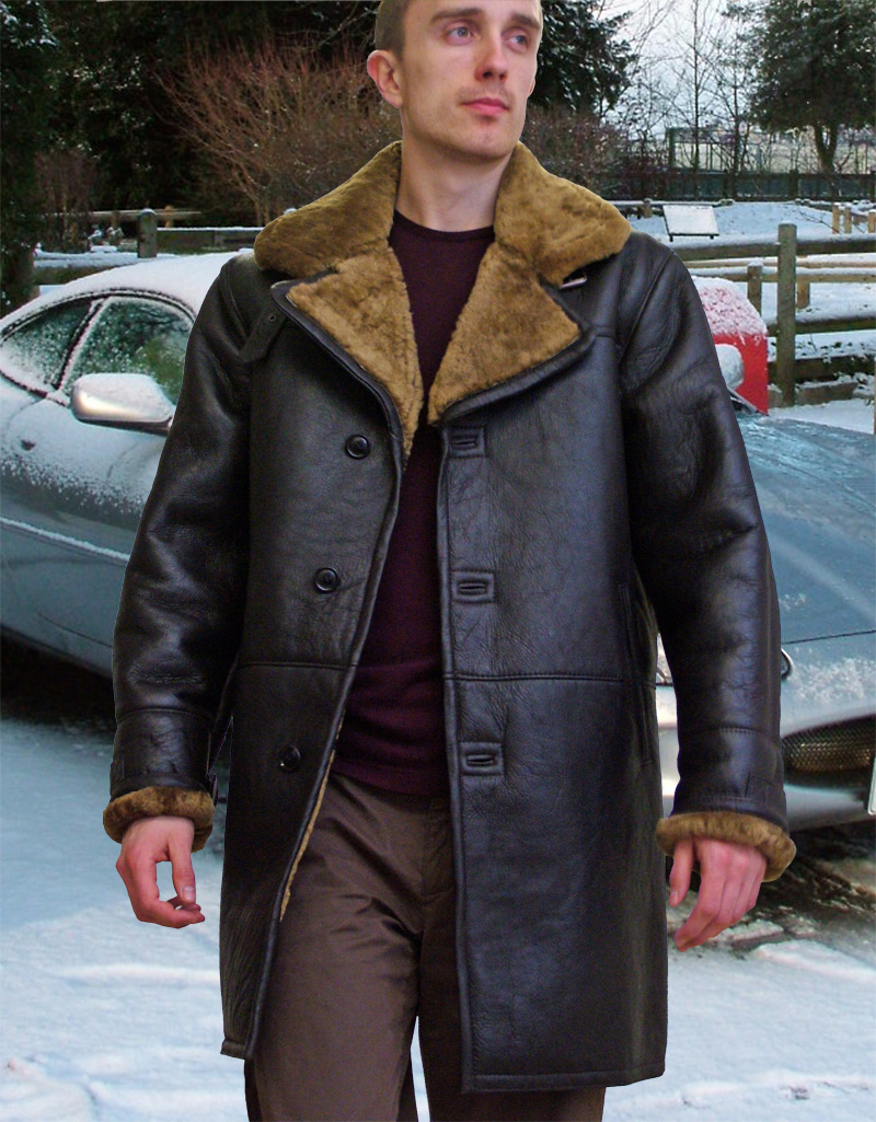 Higgs Leathers | Buy Raymond (7/8th length men's sheepskin coats ...